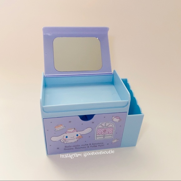 🧡 SOLD 🧡 Sanrio Kawaii Cinnamoroll Storage Chest & Mirror Like New Storage Box - Picture 2 of 12